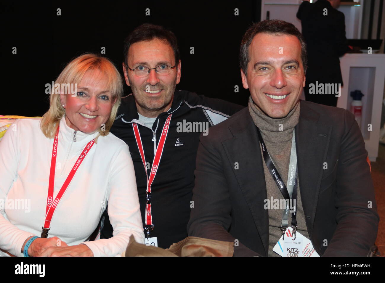 77. Hahnenkamm-Rennen - Celebrity Charity Ski-Rennen mit: Christa Kinshofer-Rembeck, DR. MED. ERICH H. REMBECK, Christian KERN wo: Kitzbühel, TIROL, Österreich bei: Kredit-21. Januar 2017: ATP/WENN.com Stockfoto