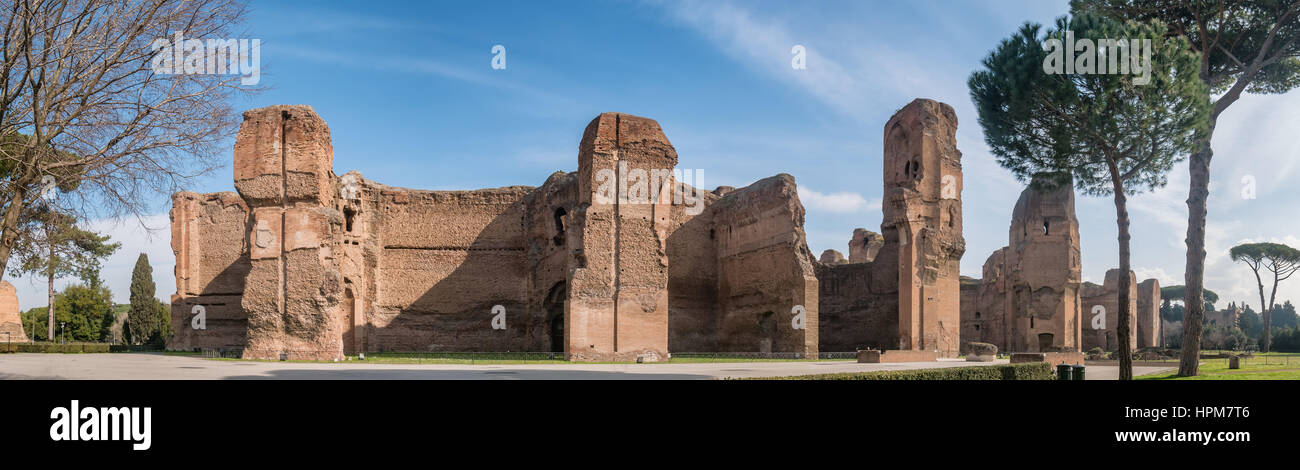 Caracalla-Thermen im antiken Rom, Italien Stockfotografie - Alamy