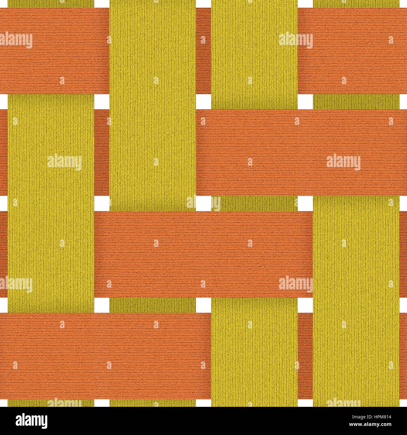 Schattierungen von orange Stoff weben nahtlose Hintergrundmuster Stockfoto