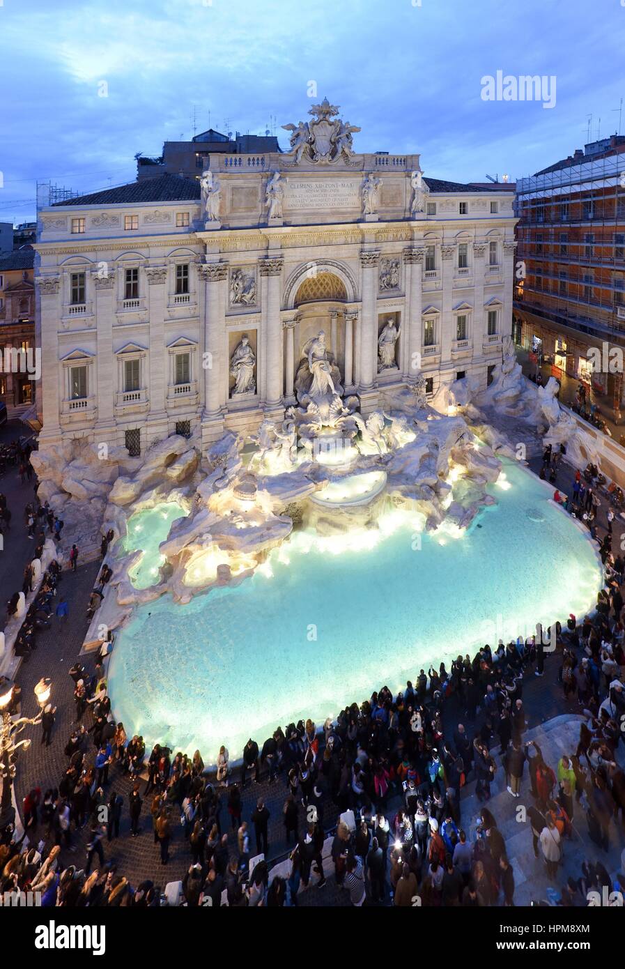 Der Trevi-Brunnen in Rom, Italien, 17. März 2016 Kredit © Fabio Mazzarella/Sintesi/Alamy Stock Foto Stockfoto