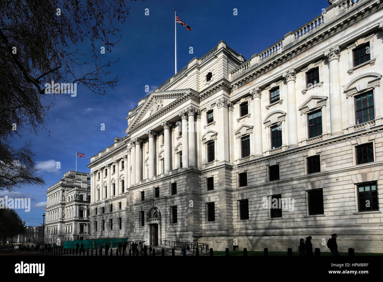 Regierung Gebäude entlang der Whitehall, London, England, Großbritannien Stockfoto