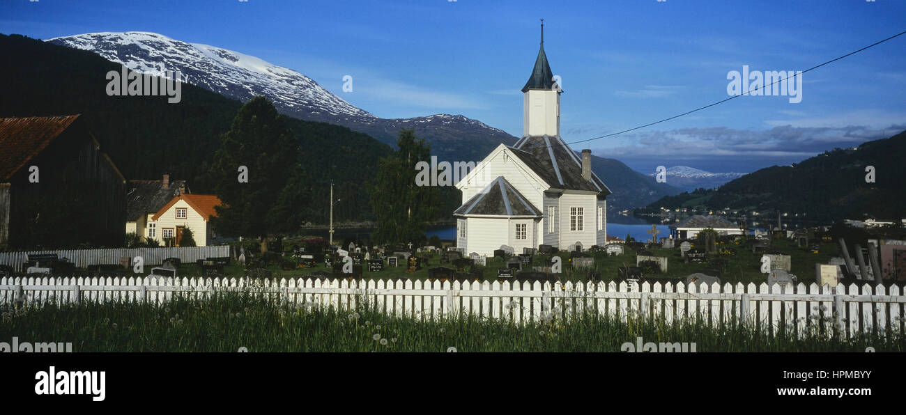 Loen Kirche. Stryn. Nordfjord. Norwegen Stockfoto