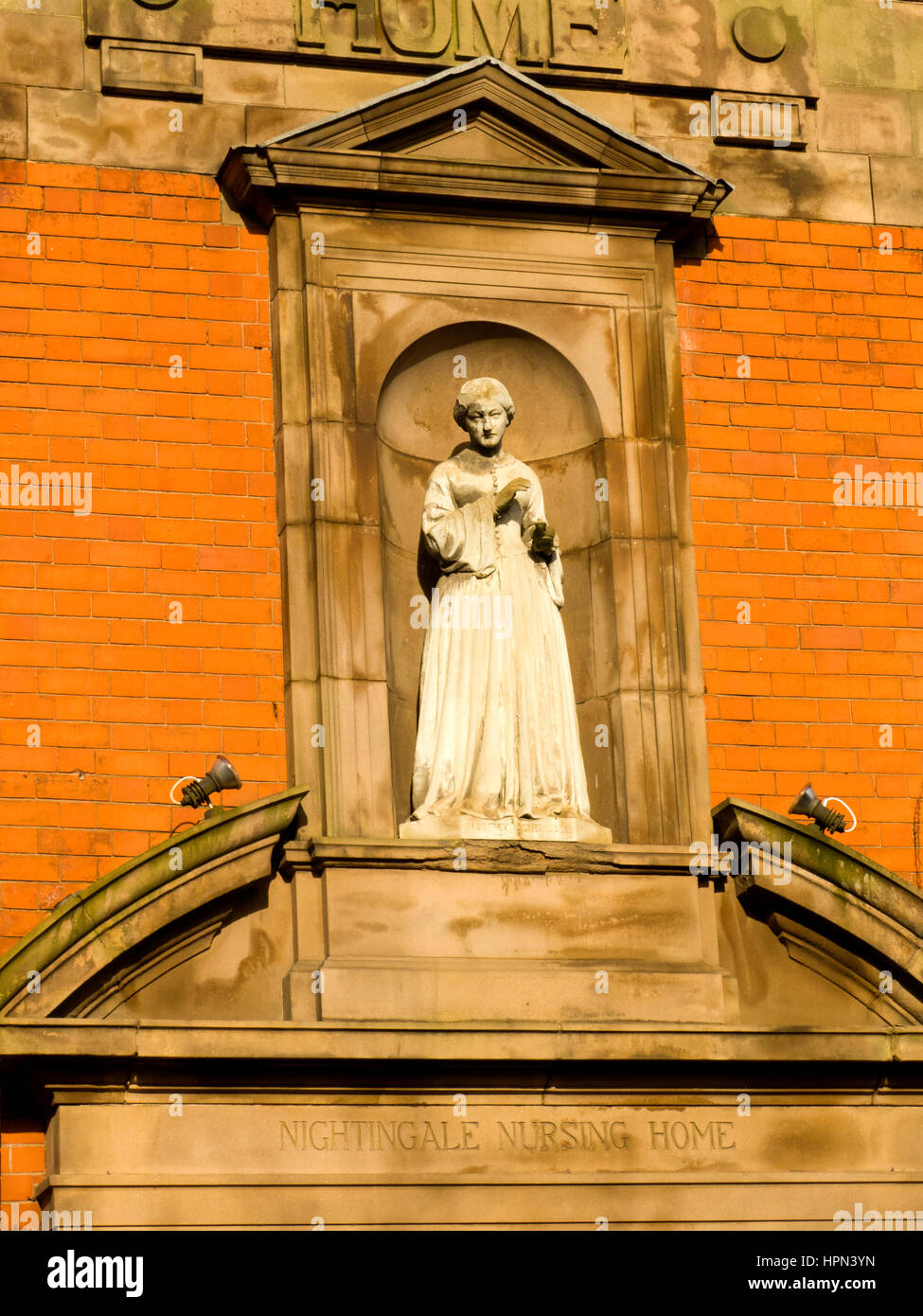 Florence Nightingale Statue Derby UK Stockfoto