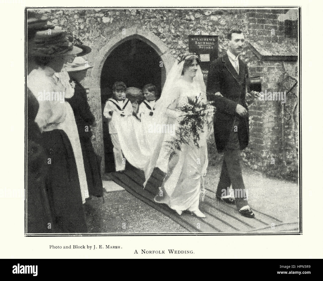 Norfolk Hochzeit, 1913 Stockfoto