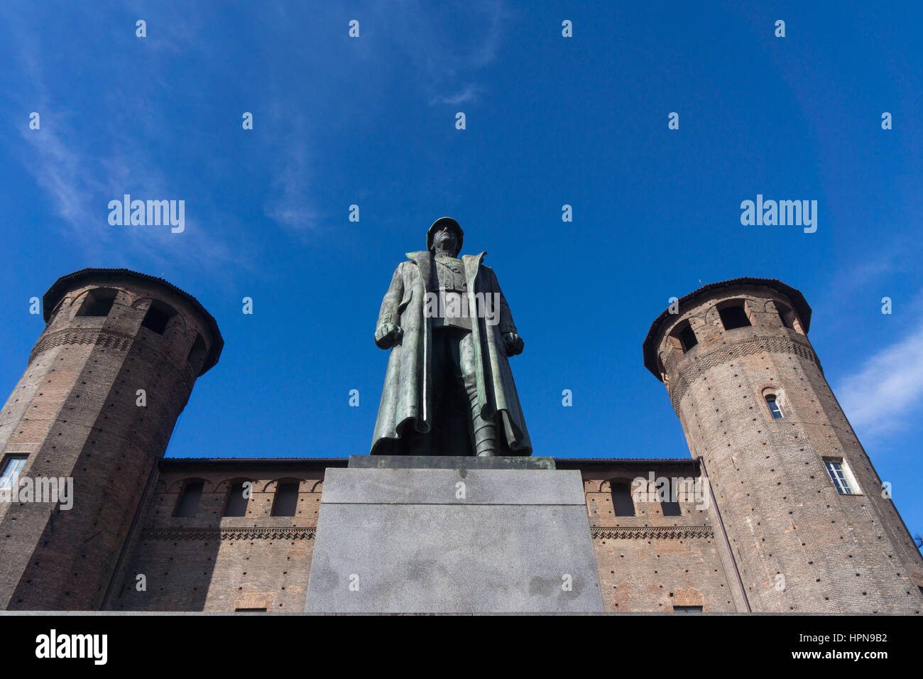 Monumento ein Emanuele Filiberto Duca d ' Aosta, Turin, Italien Stockfoto