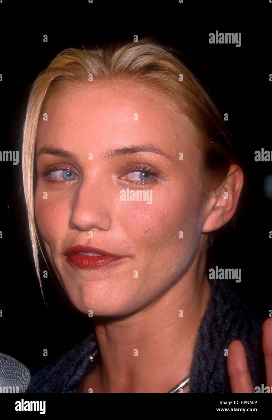 CAMERON DIAZ 10.01.99 GEWINNER VON EINEM NEW YORK FILM CRITICS AWARD, WORLD TRADE CENTER, NYC KREDIT ALLE VERWENDUNGEN Stockfoto