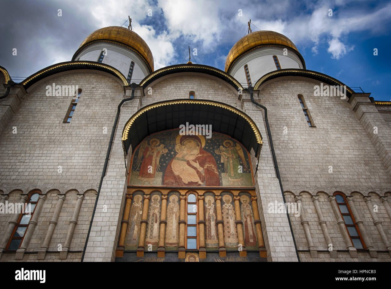 Uspenski-Kathedrale im Moskauer Kreml alten orthodoxen Kirche von Russland Stockfoto