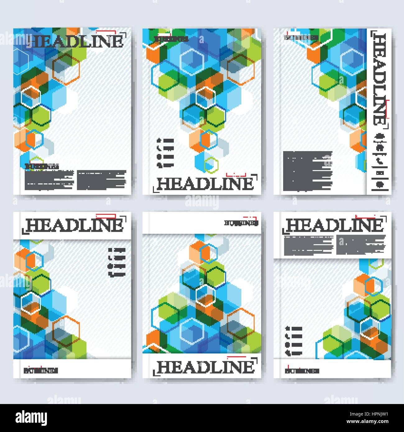 Moderne Vektor Vorlagen für Broschüre, Flyer, Cover-Magazin oder den Bericht im A4-Format. Wirtschaft, Wissenschaft, Medizin und Technik Design. Vektor-illustration Stock Vektor