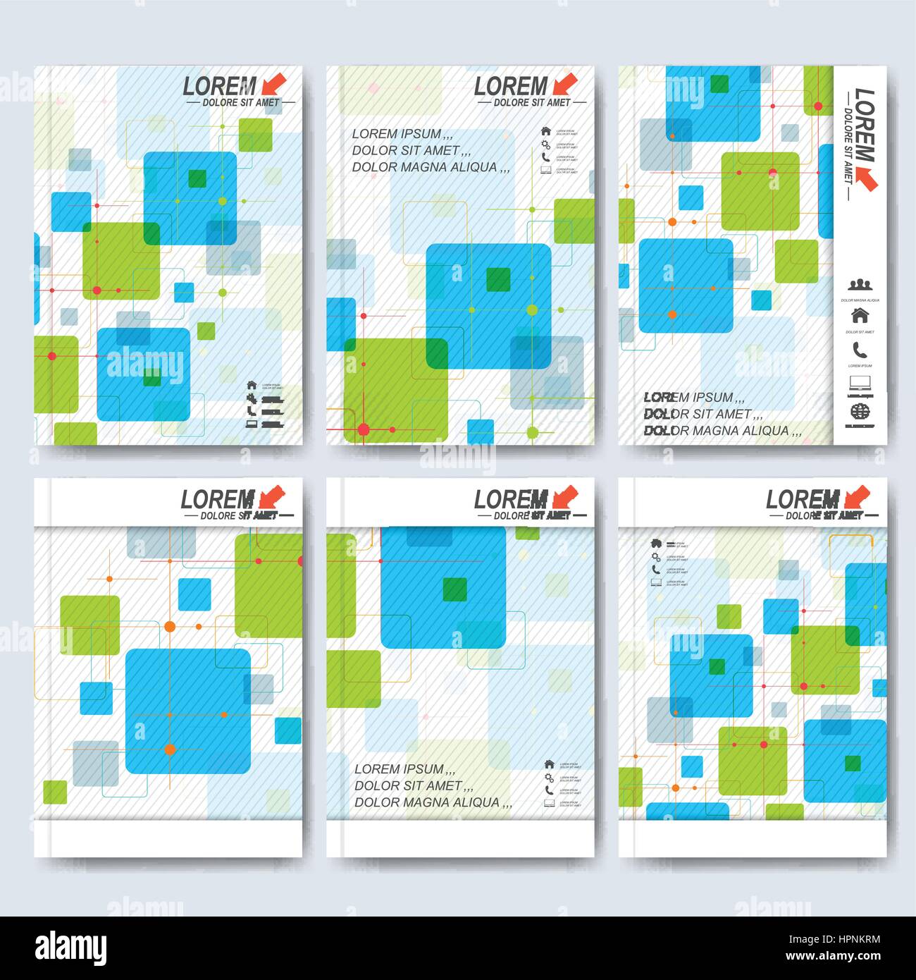 Moderne Vektor Vorlagen für Broschüre, Flyer, Cover-Magazin oder den Bericht im A4-Format. Wirtschaft, Wissenschaft, Medizin und Technik design Stock Vektor