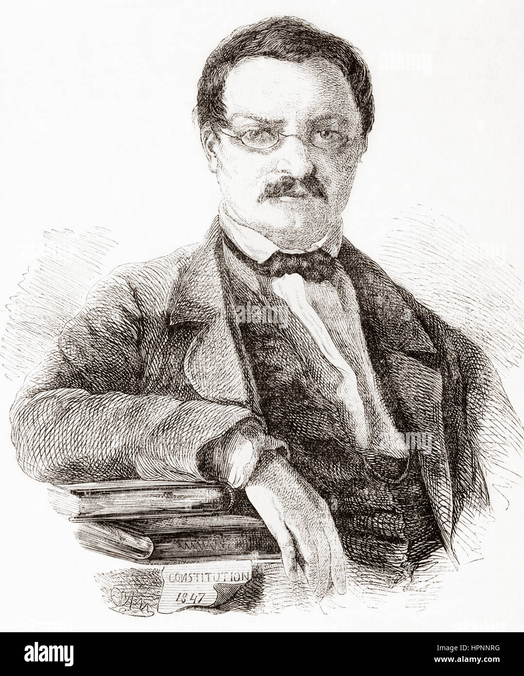 James Fazy, 1794 – 1878.  Schweizer Politiker und Präsident des Ständerates.  Von l ' Univers Illustre veröffentlicht Juni 1863 Stockfoto