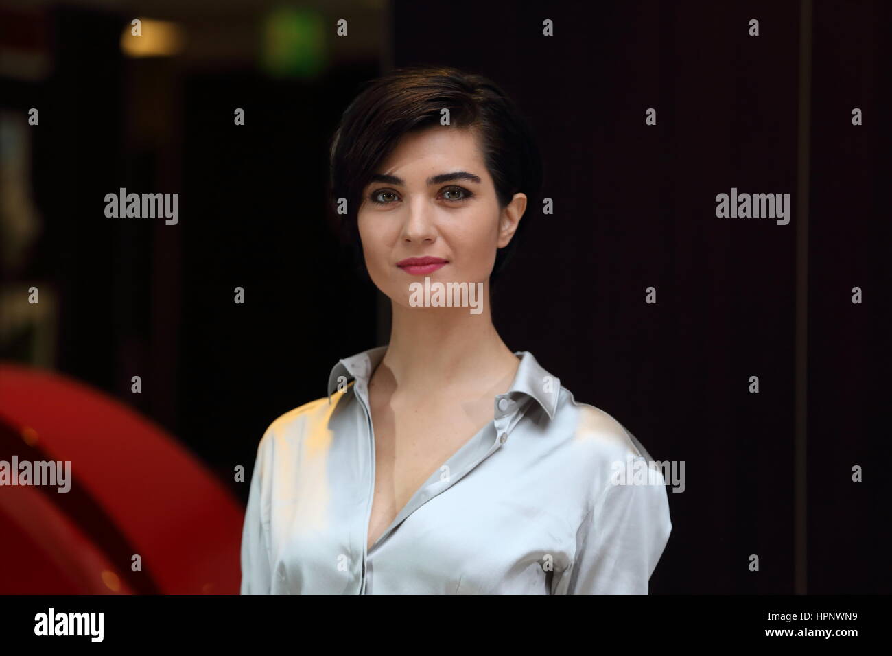 Roma, Italien. 23. Februar 2017. Türkische Schauspielerin Tuba Büyüküstün bei Photocall des neuen Films von türkischer Regisseur Ferzan Ozpetek Credit: Matteo Nardone/Pacific Press/Alamy Live News Stockfoto