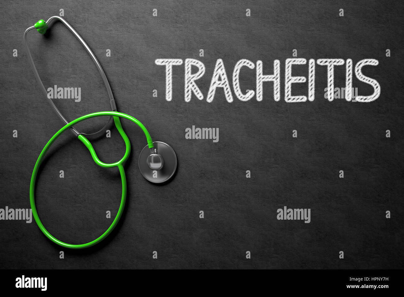 Tracheitis Konzept an Tafel. 3D Illustration Stockfotografie Alamy