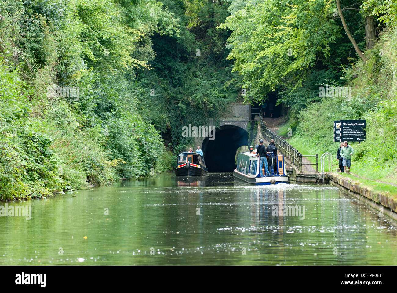 Shrewley Tunnel am Grand Union Canal, Warwickshire, England, UK, Stockfoto