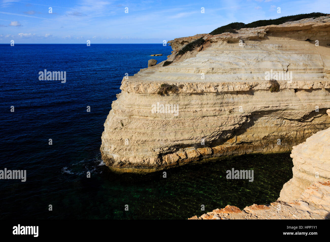Seacaves, Paphos, Zypern. Stockfoto