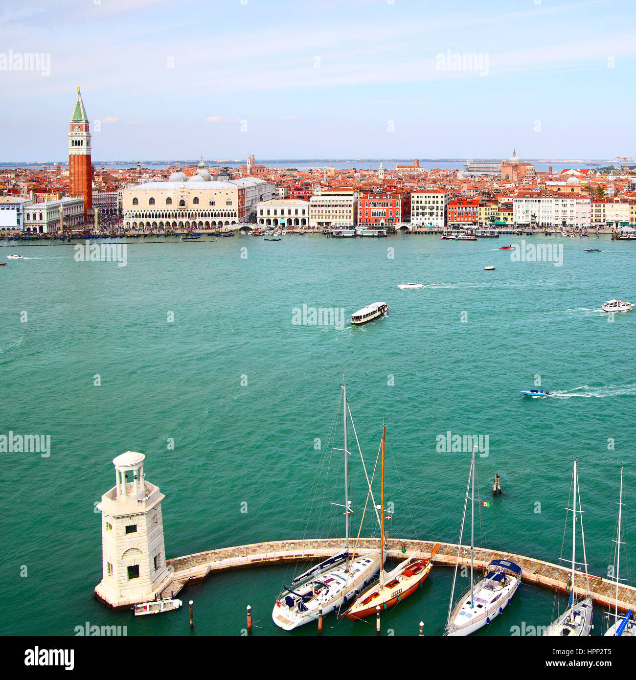 Panoramablick von Venedig, Italien Stockfoto