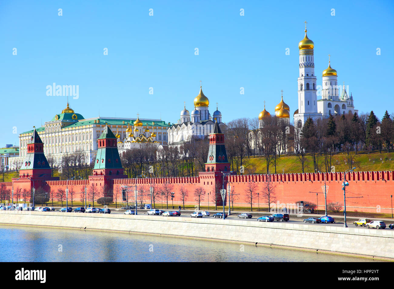 Blick auf den Moskauer Kreml, Russland Stockfoto