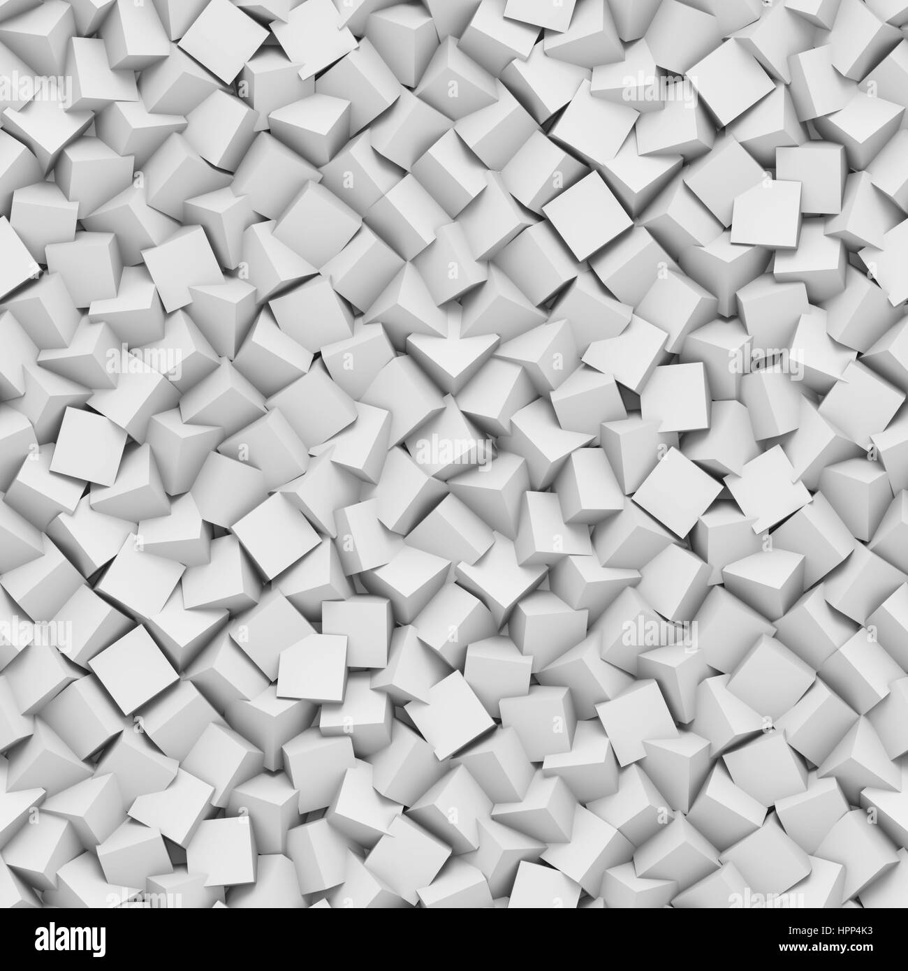 nahtlose Hintergrund gemacht diagonal angeordneten Kuben in den Farben weiß (abstrakt 3d Illustration) Stockfoto