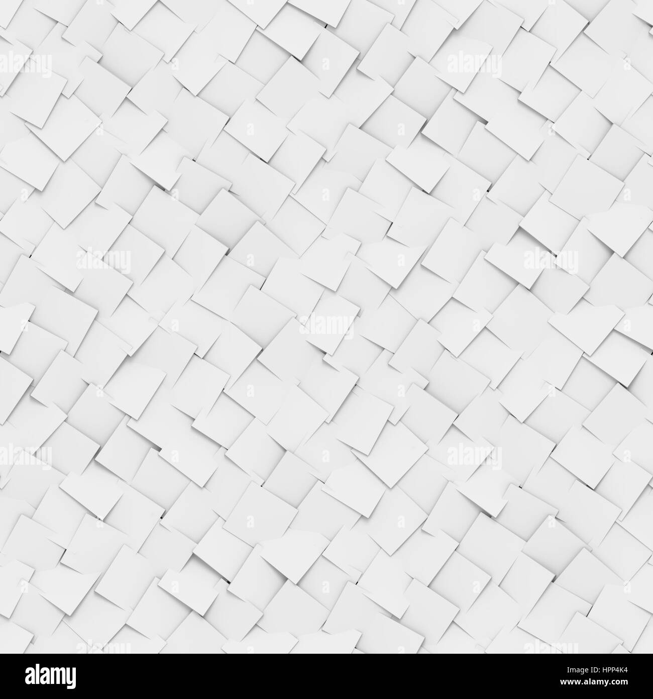 Zusammenfassung Hintergrund gemacht diagonal angeordneten Kuben in Graustufen (nahtlose 3d Illustration) Stockfoto