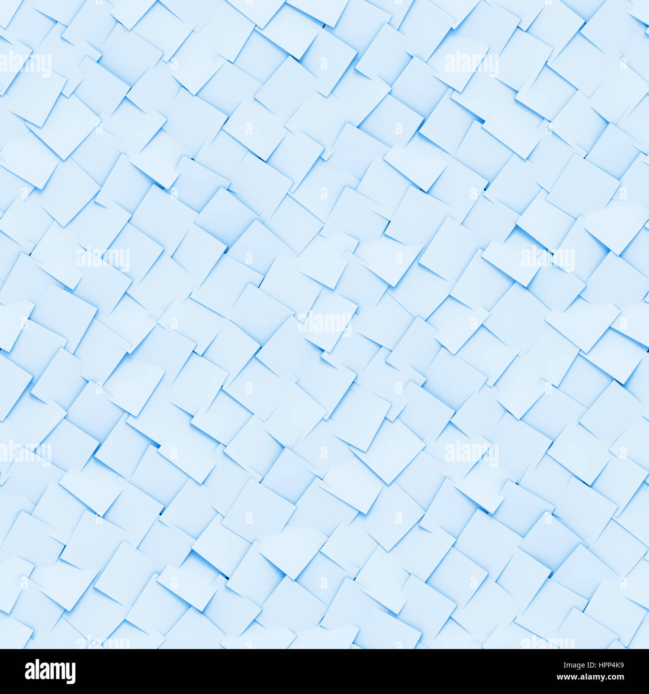 Zusammenfassung Hintergrund gemacht diagonal angeordneten Kuben in Blautönen (nahtlose 3d Illustration) Stockfoto