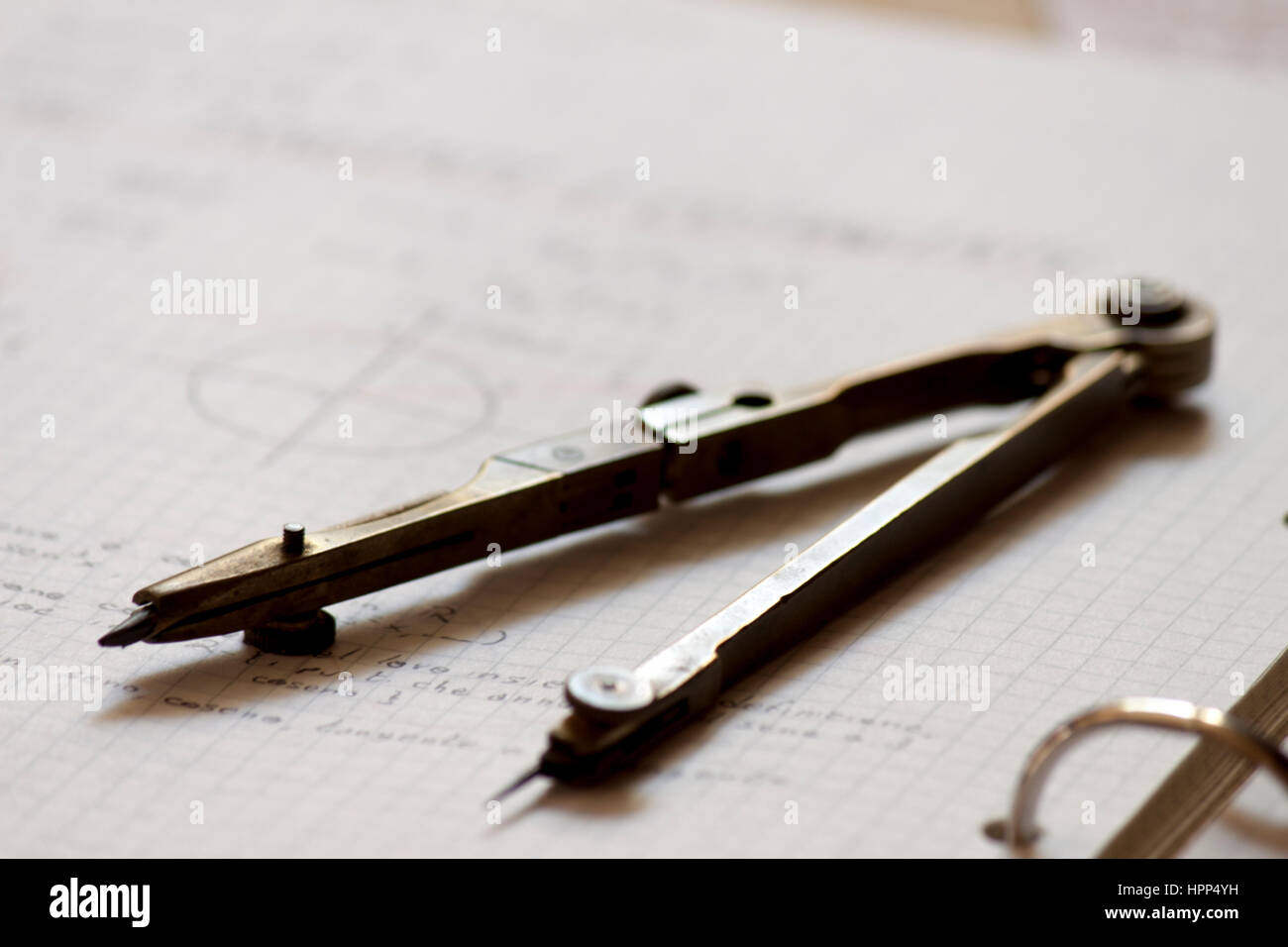 Trigonometrie-Notizen Stockfoto