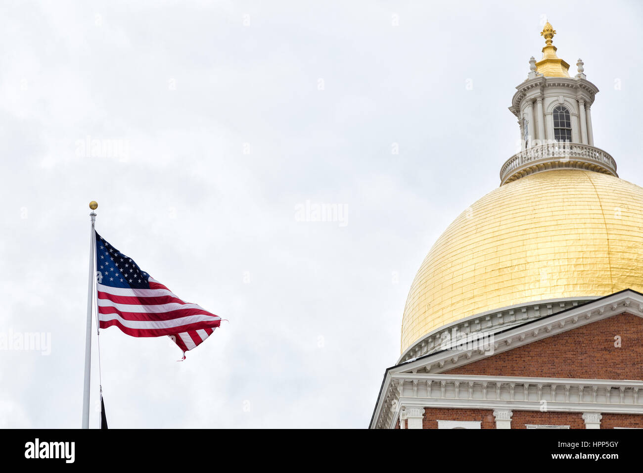 Massachusetts State House Kuppel Stockfoto