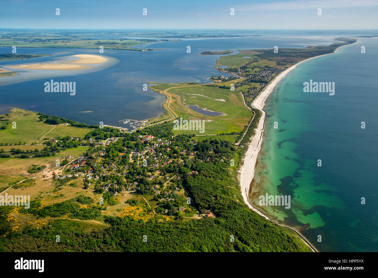 Kleinstädte Kloster und Vitte, Hiddensee, Ostsee, Mecklenburg-Western Pomerania, Deutschland Stockfoto