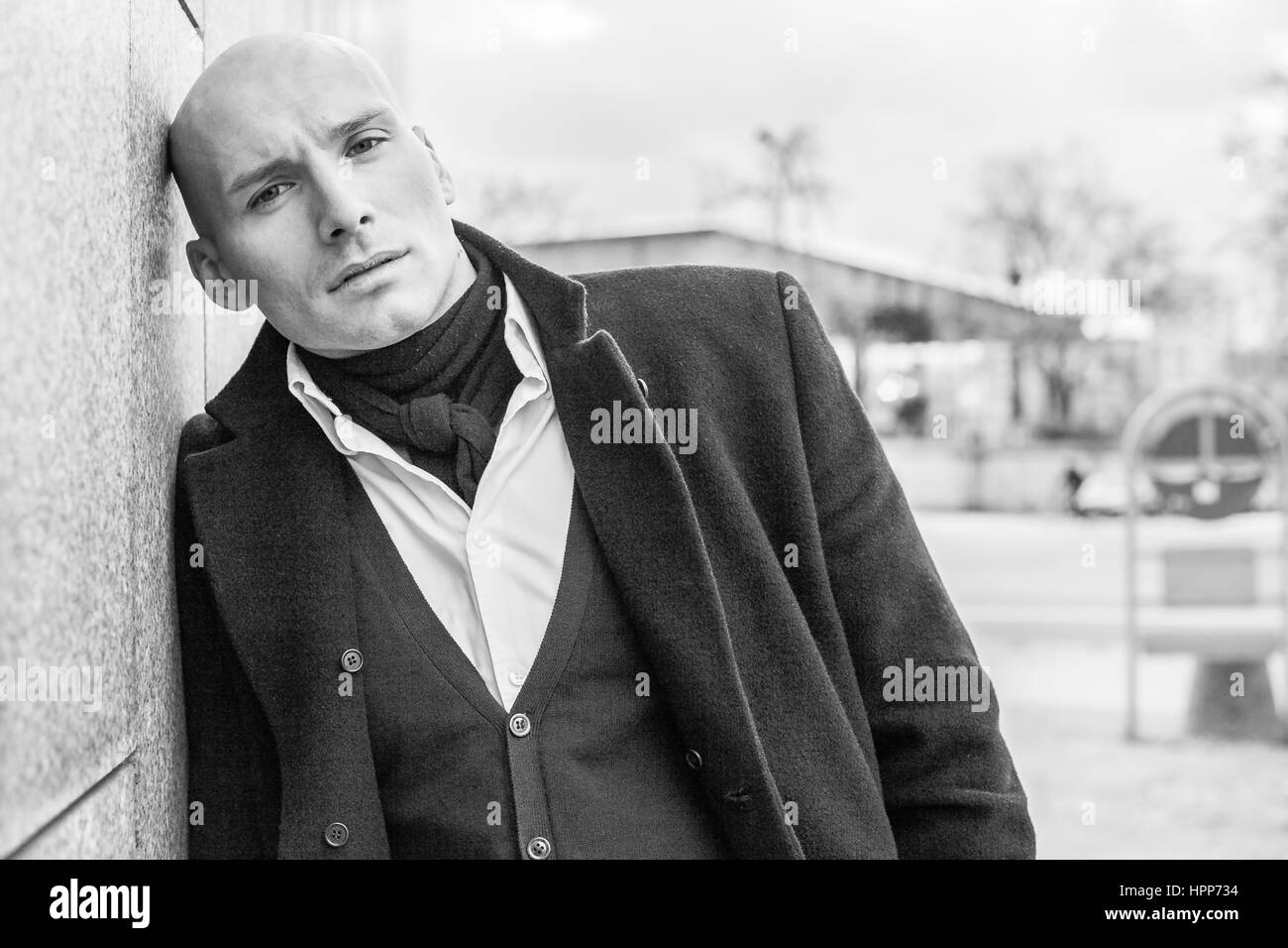 Portrait von altmodisch Mann Stockfoto