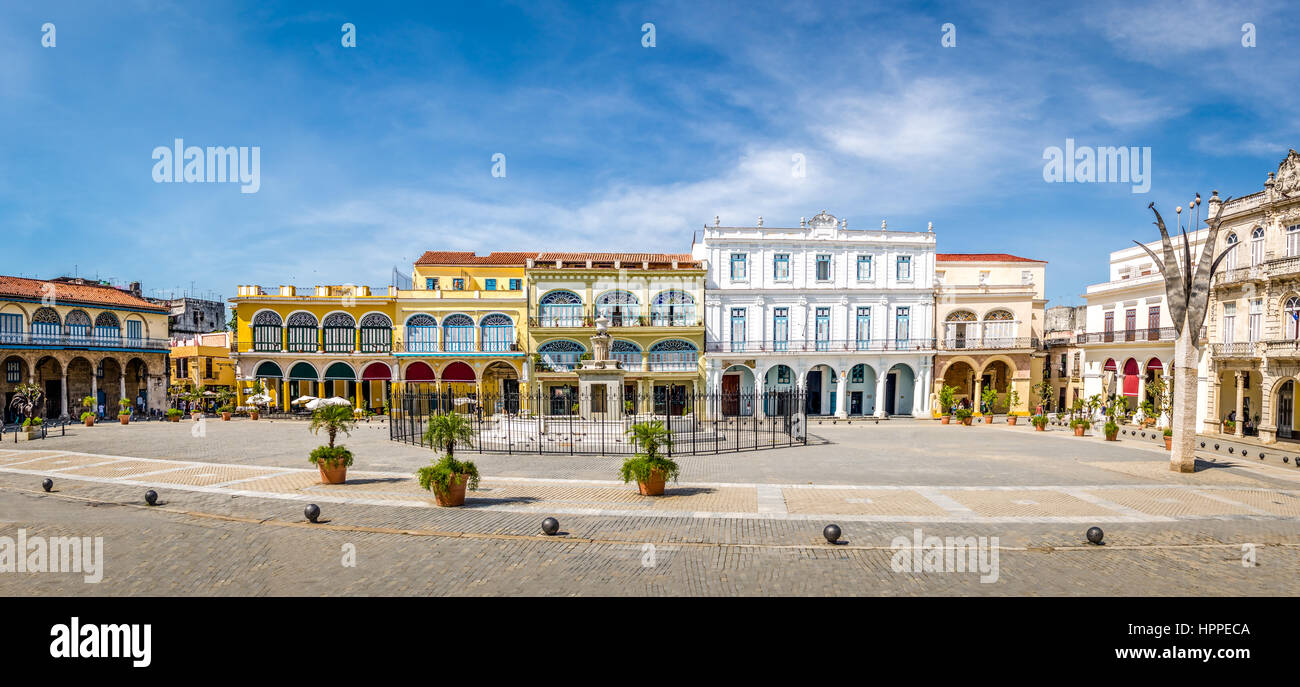 Plaza Vieja - Havanna, Kuba Stockfoto
