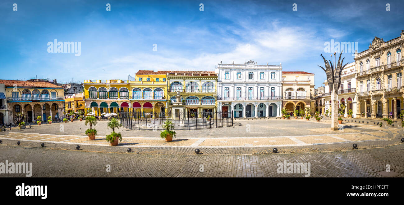 Plaza Vieja - Havanna, Kuba Stockfoto