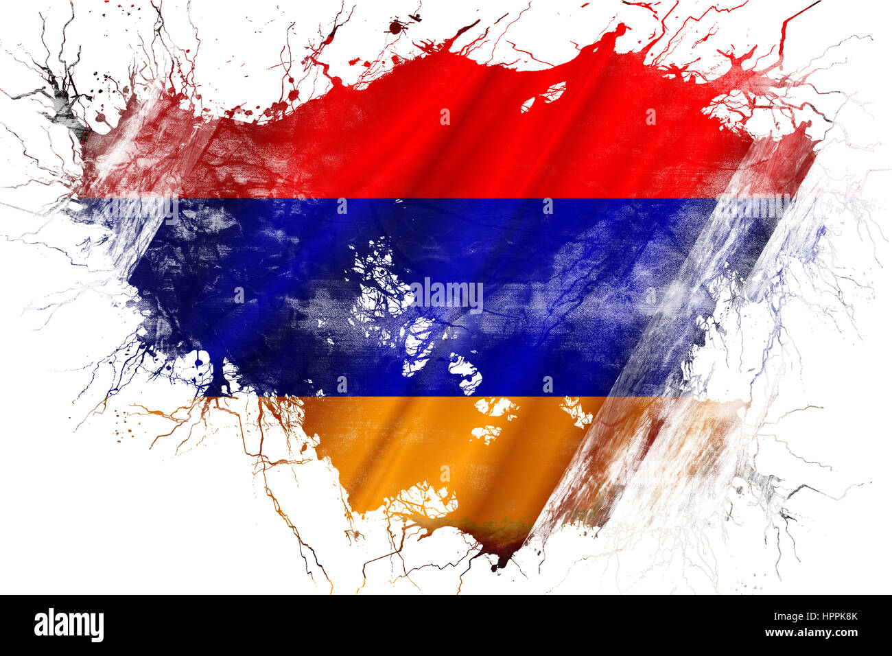 Armenien-Flagge Stockfoto