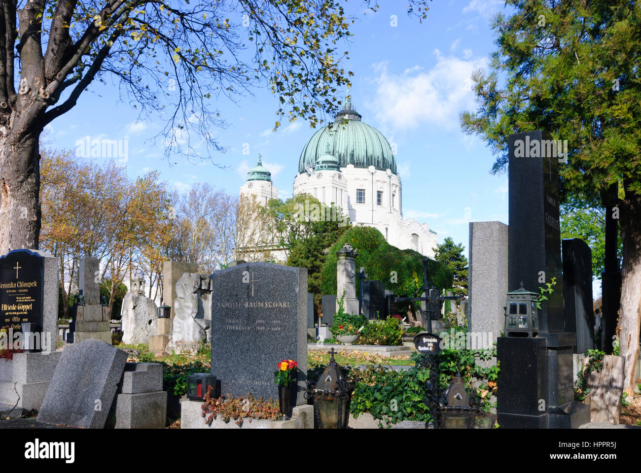 Wien, Wien, Zentralfriedhof; Dr.-Karl-Lueger-Gedächtniskirche, 11., Wien, Österreich Stockfoto