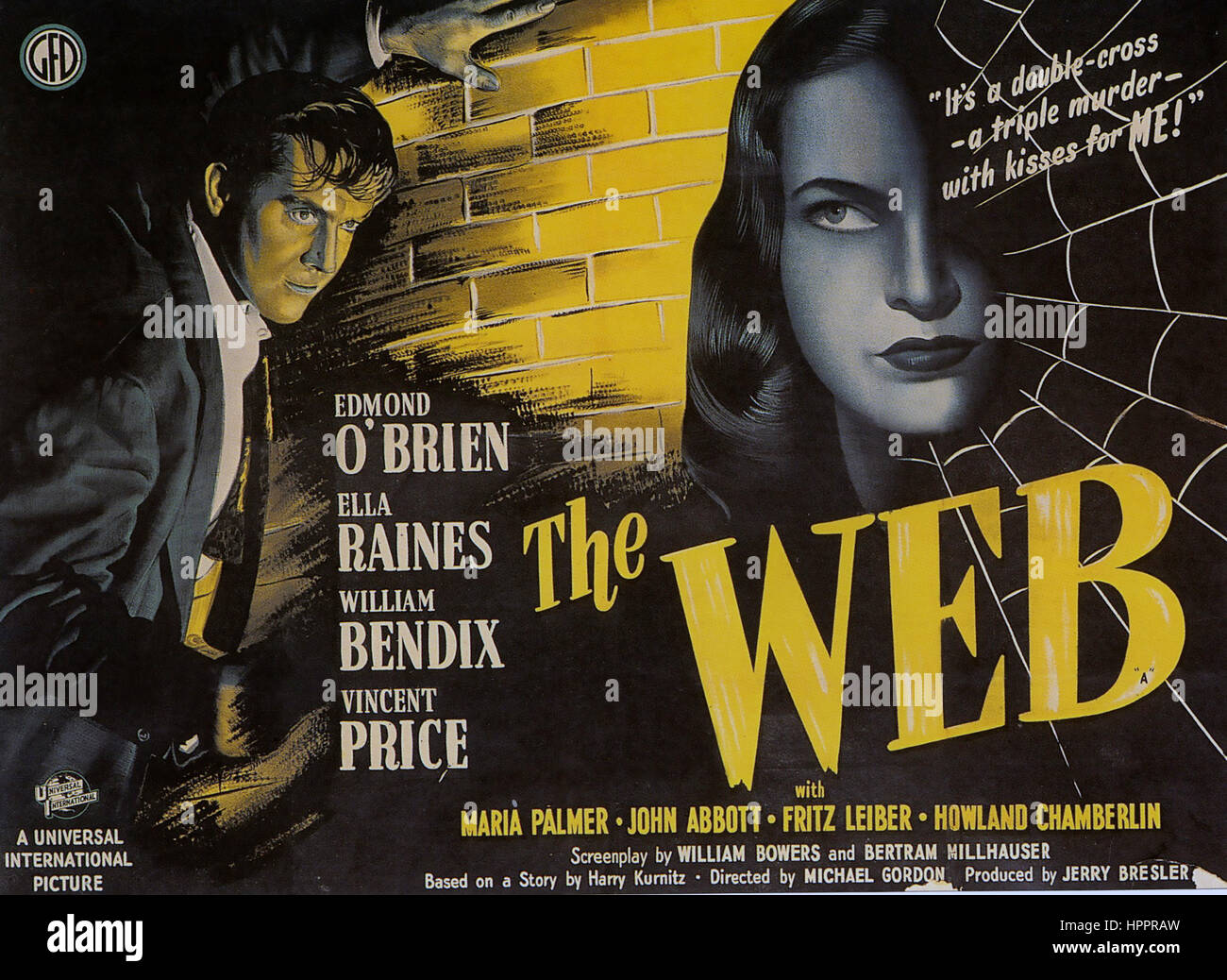 DIE WEB-1947 Universal-International film Stockfoto