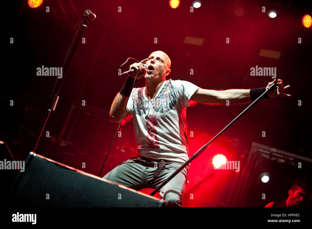 Negrita italienische Rockband auf Star Festival in Moncalieri Stockfoto