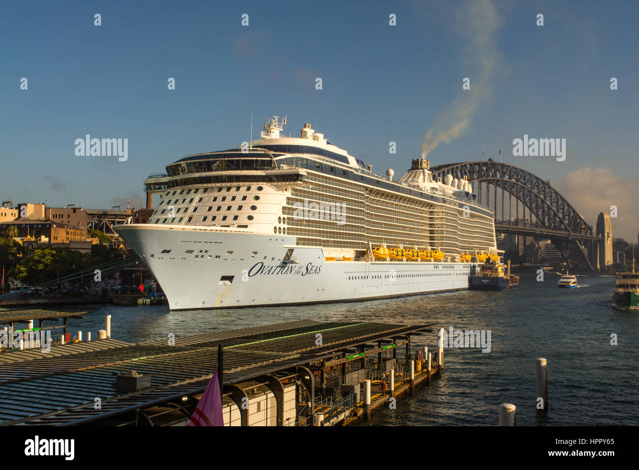 Ovationen der Meere im Hafen von Sydney Stockfoto