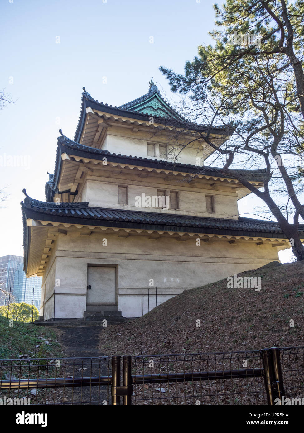 Die Fujimi Yagura eine Verteidigung halten von der Burg Edo, Kaiserpalast von Tokio. Stockfoto