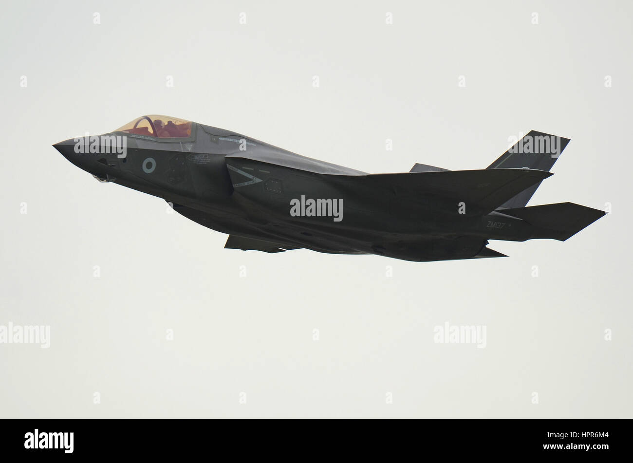 RAF's erster Lockheed Martin F-35B Lightning II JSF Joint Strike Fighter. Gesehen auf der Royal International Air Tattoo Fairford, Flugshow Stockfoto