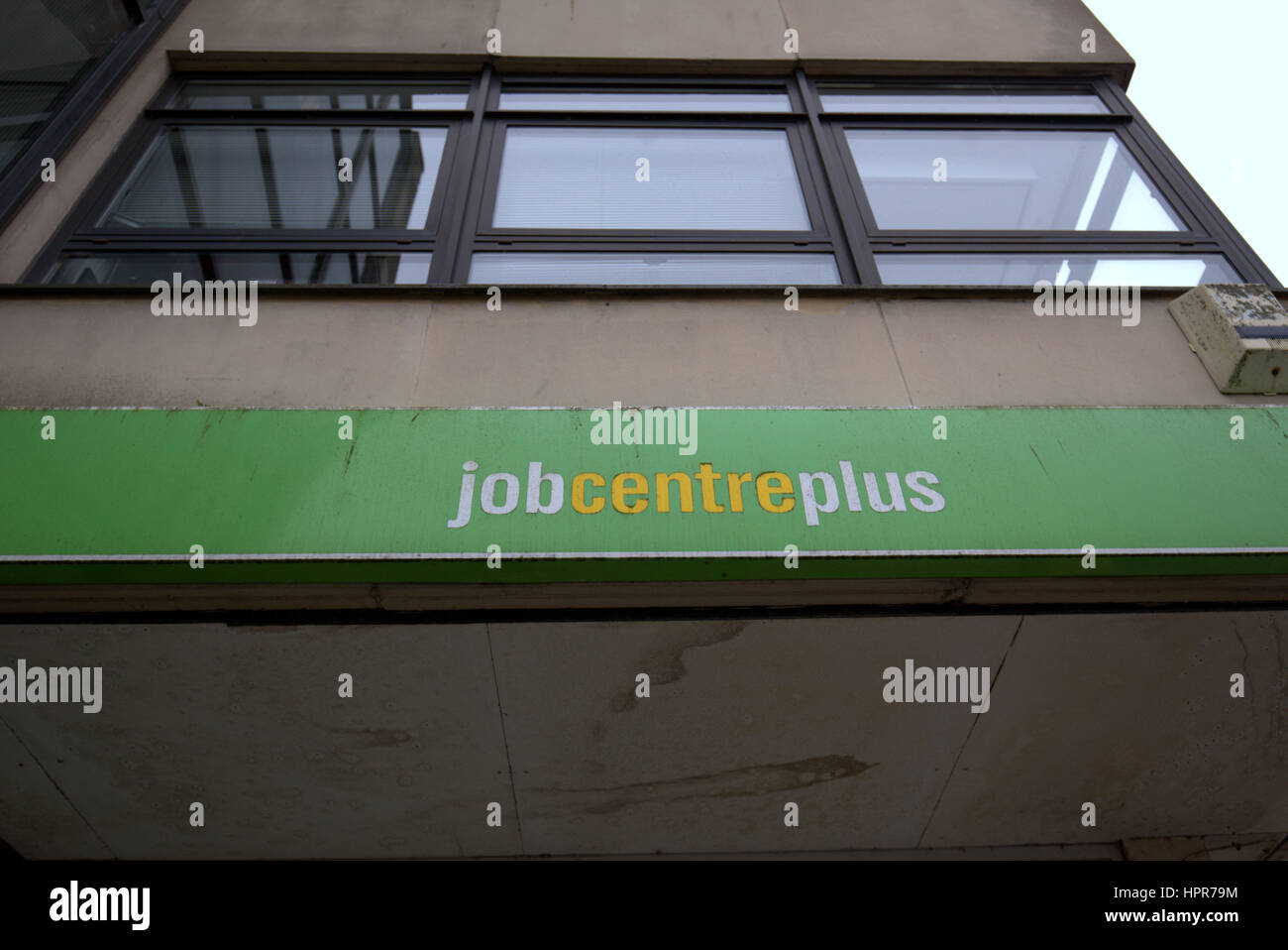 Job-Center plus Jobcentreplus anmelden Brutalist sechziger Jahre Bau Stockfoto