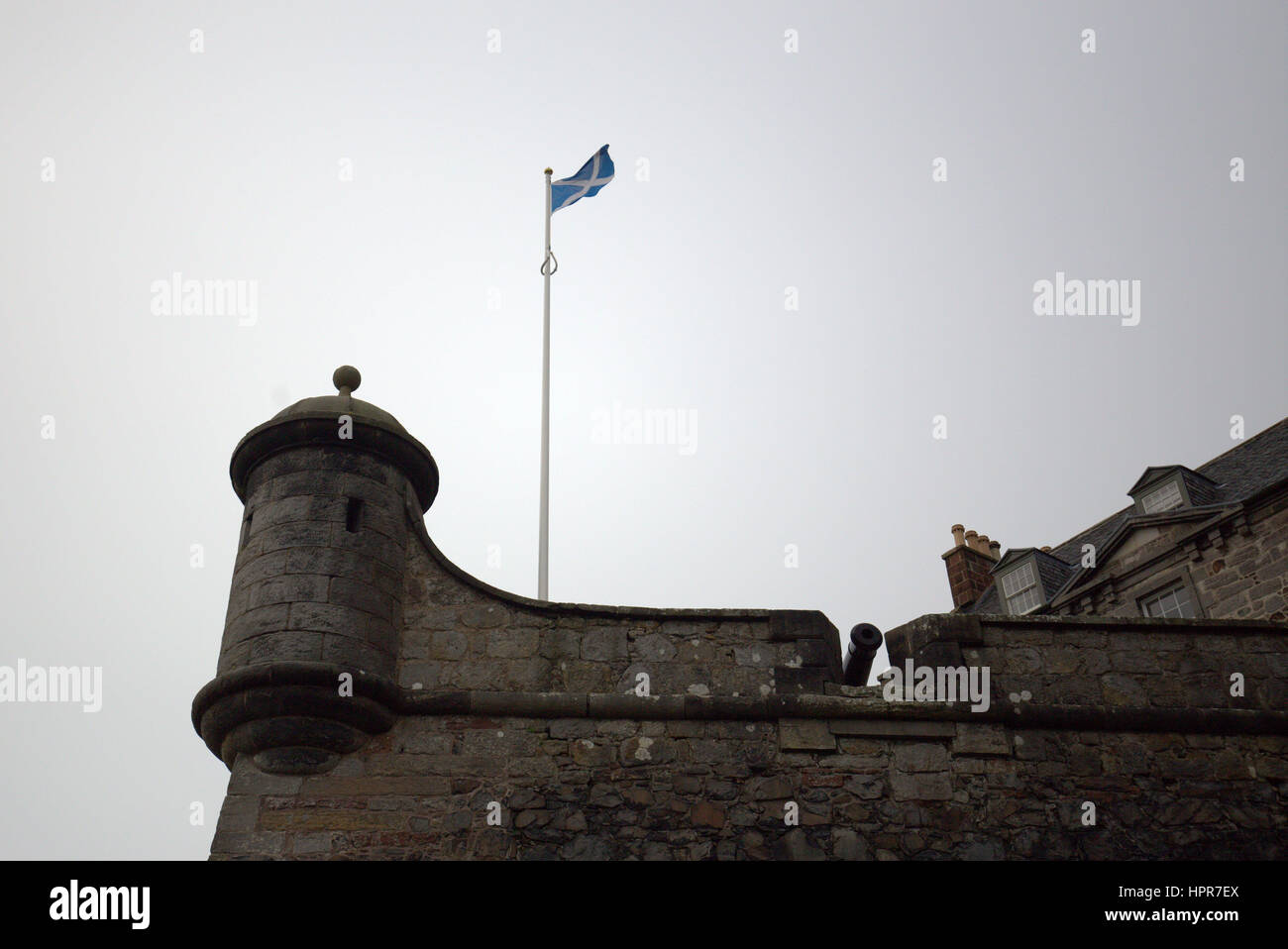 Dumbarton Castle Wälle Stockfoto