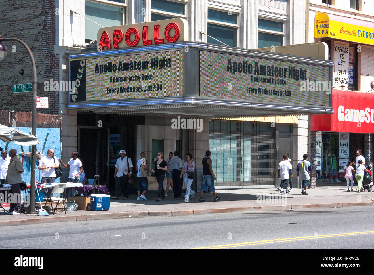 Die Straßen von Harlem, New York, USA Stockfoto