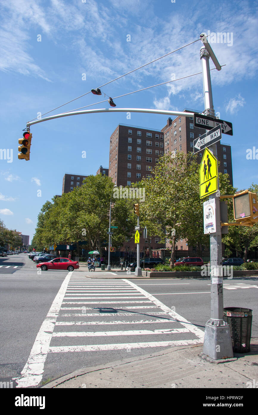 Die Straßen von Harlem, New York, USA Stockfoto