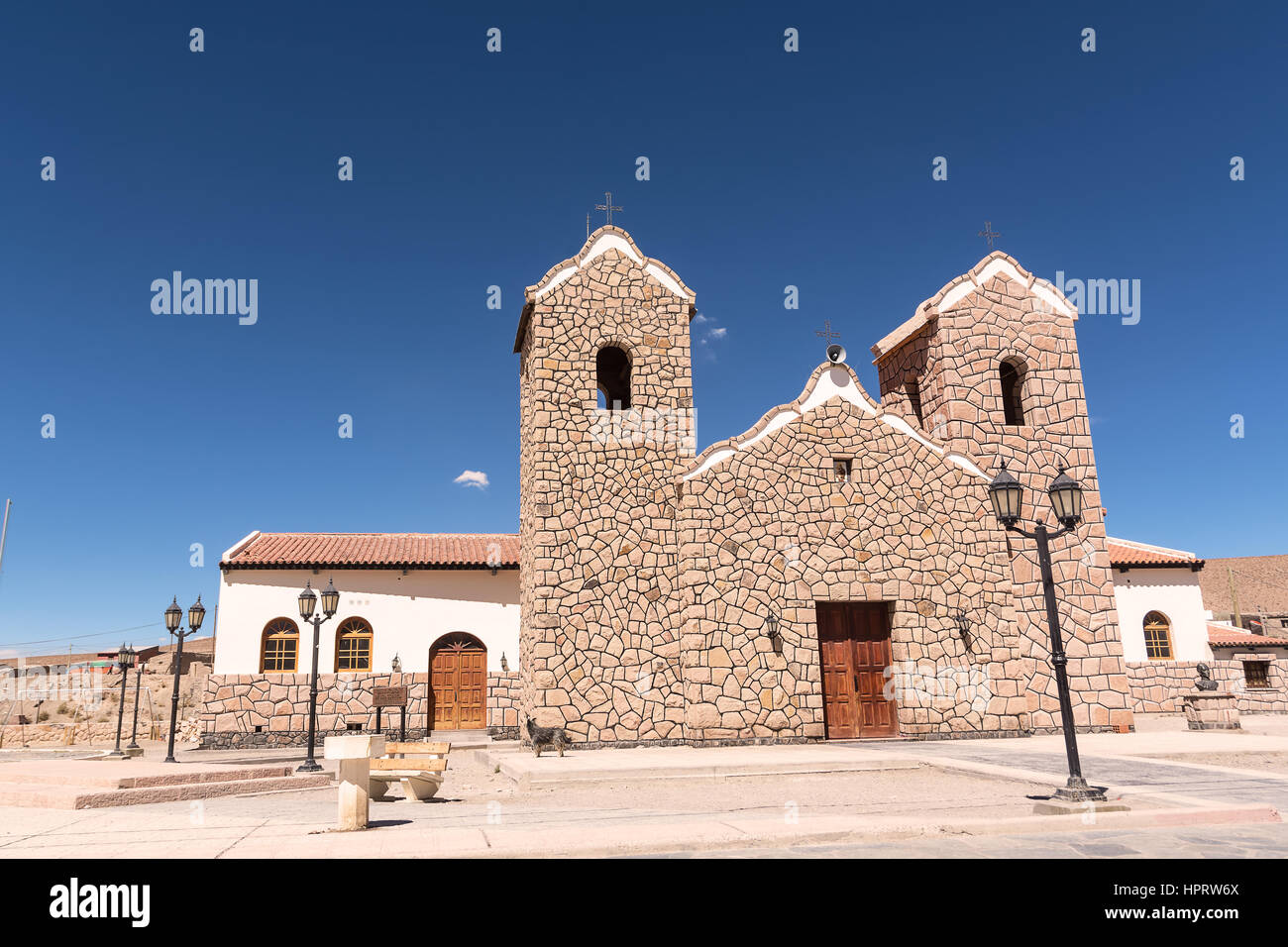 Kirche in San Antonio de Los Cobres (Argentinien) Stockfoto