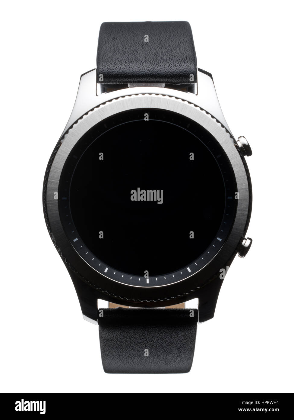 Smartwatch. Digitale Armbanduhr. Smart Uhr. Stockfoto