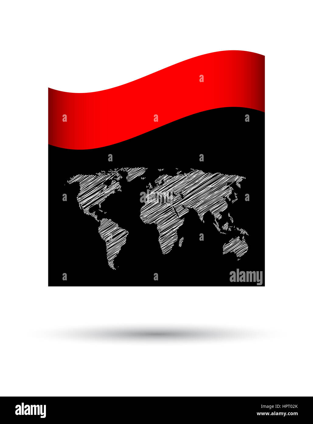 Business Broschüre mit Spezialkarte design Stockfoto