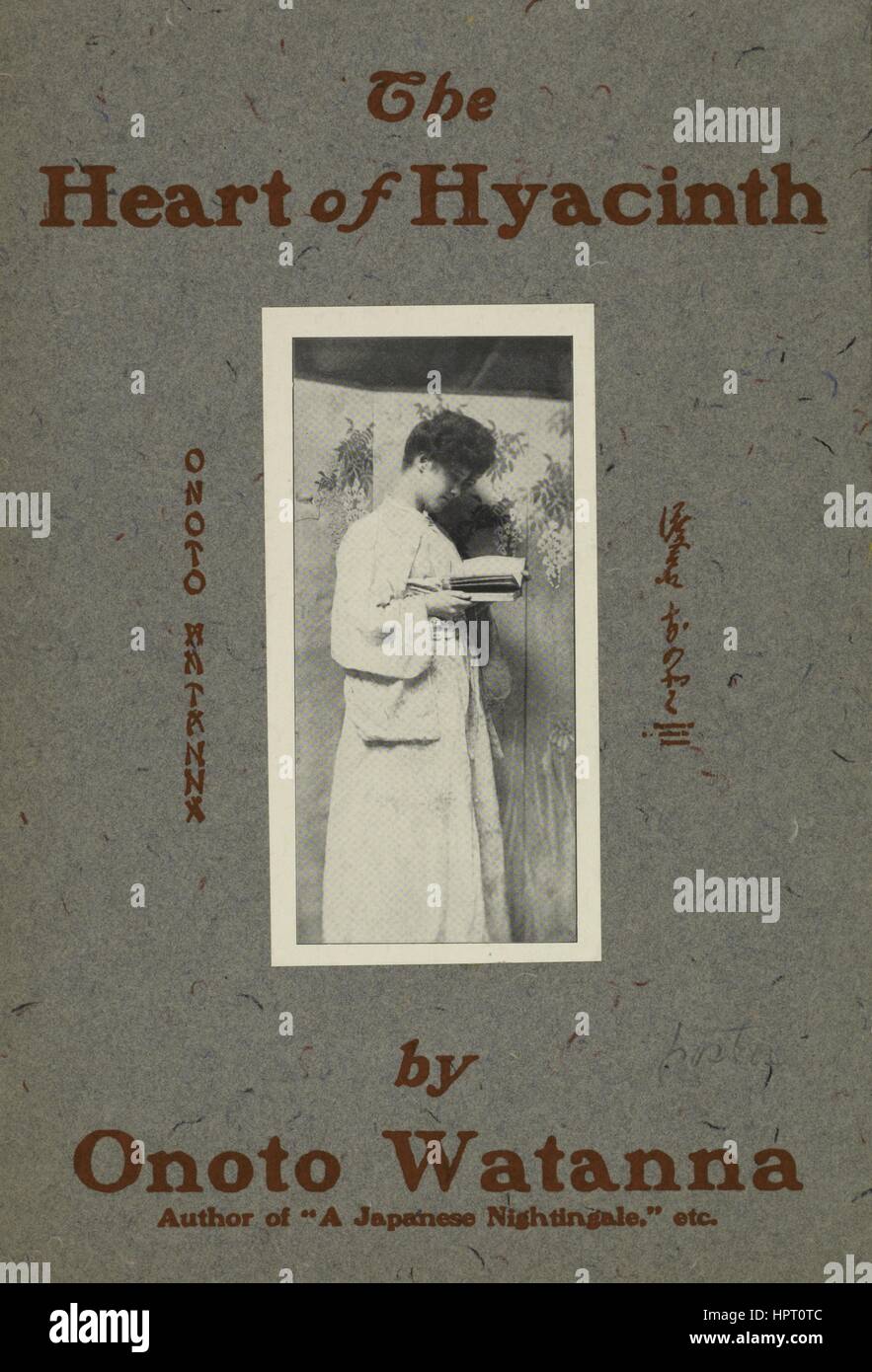Plakat für den Roman "Herz der Hyazinthe" von Onoto Watanna, 1903. Von der New York Public Library. Stockfoto