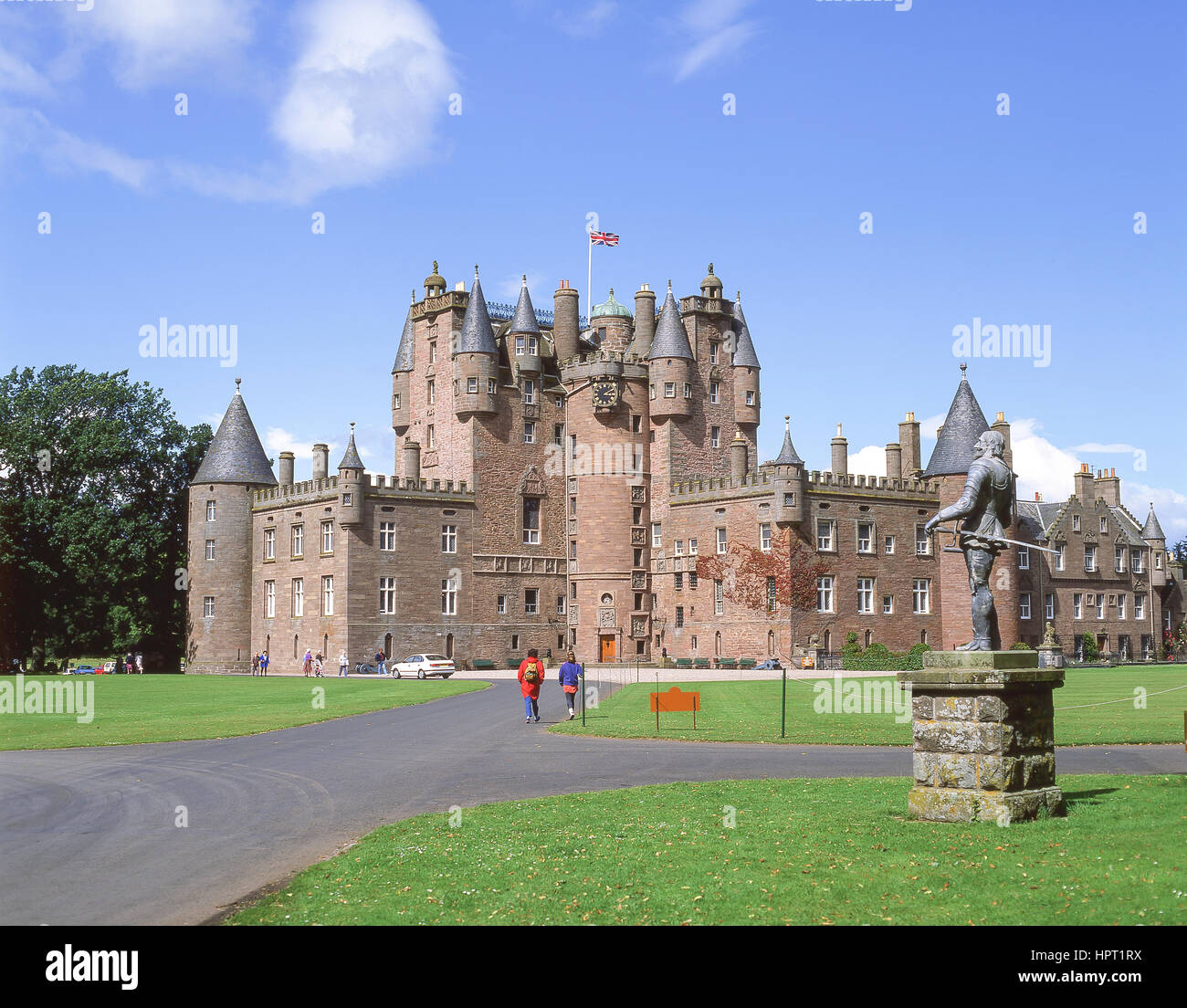 17. Jahrhundert Glamis Castle, Glamis, Angus, Schottland, Vereinigtes Königreich Stockfoto