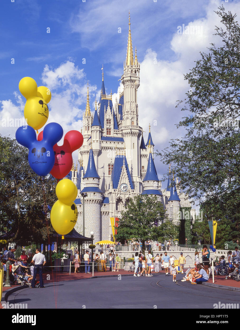 Cinderella Schloss, Magic Kingdom, Walt Disney World, Orlando, Florida, Vereinigte Staaten von Amerika Stockfoto