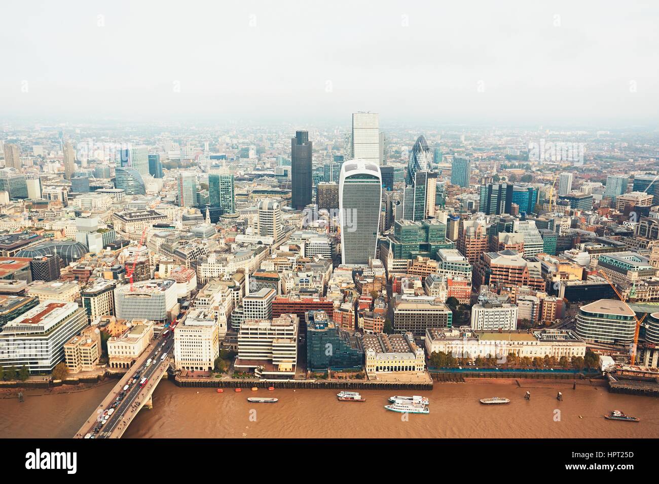 Skyline von London, das Vereinigte Königreich Großbritannien und Nordirland Stockfoto