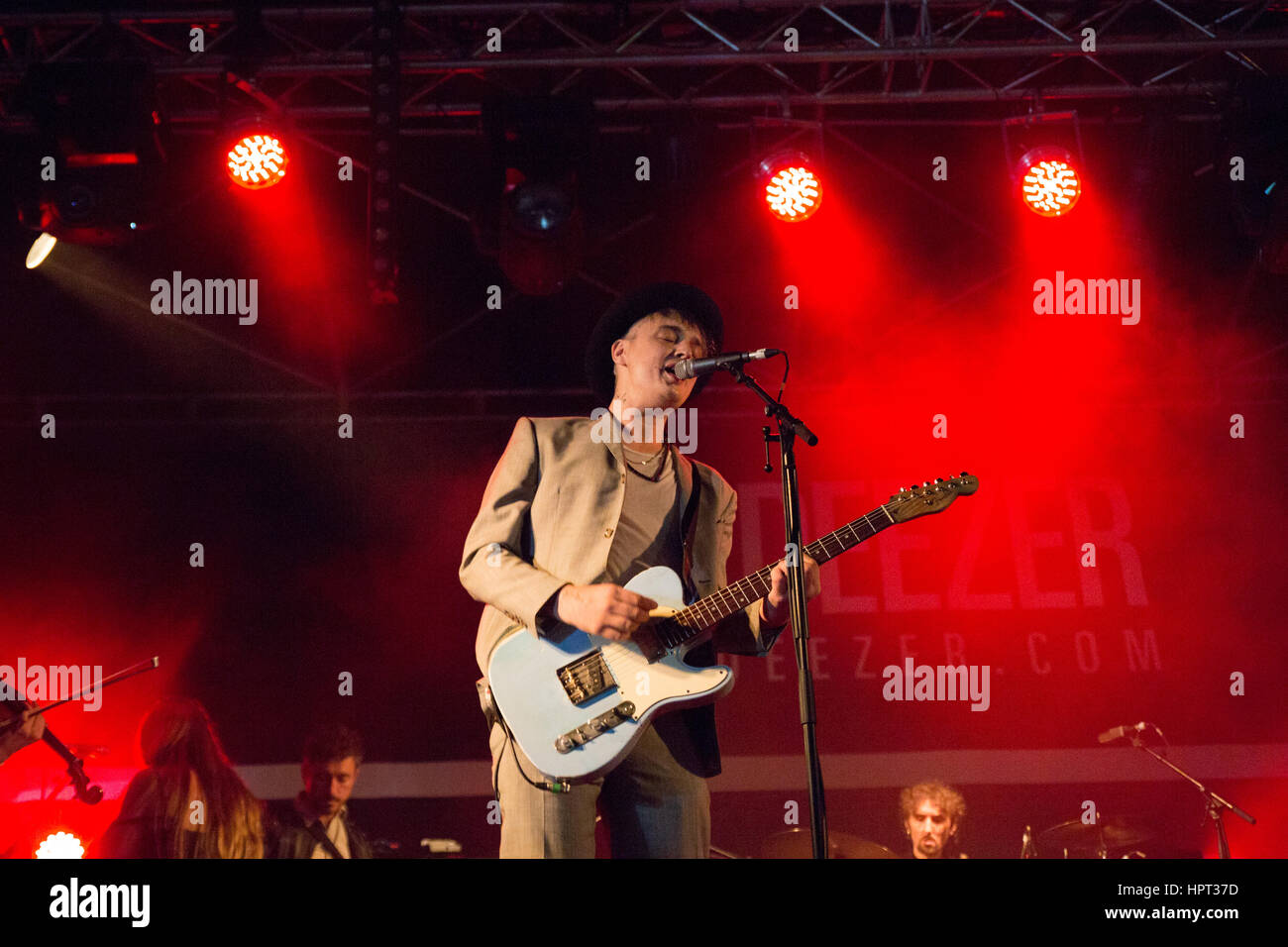 Pete Doherty Von Den Libertines, Die Live Im Liverpool Sound Vorführen City Festival Mai 2016 Stockfoto
