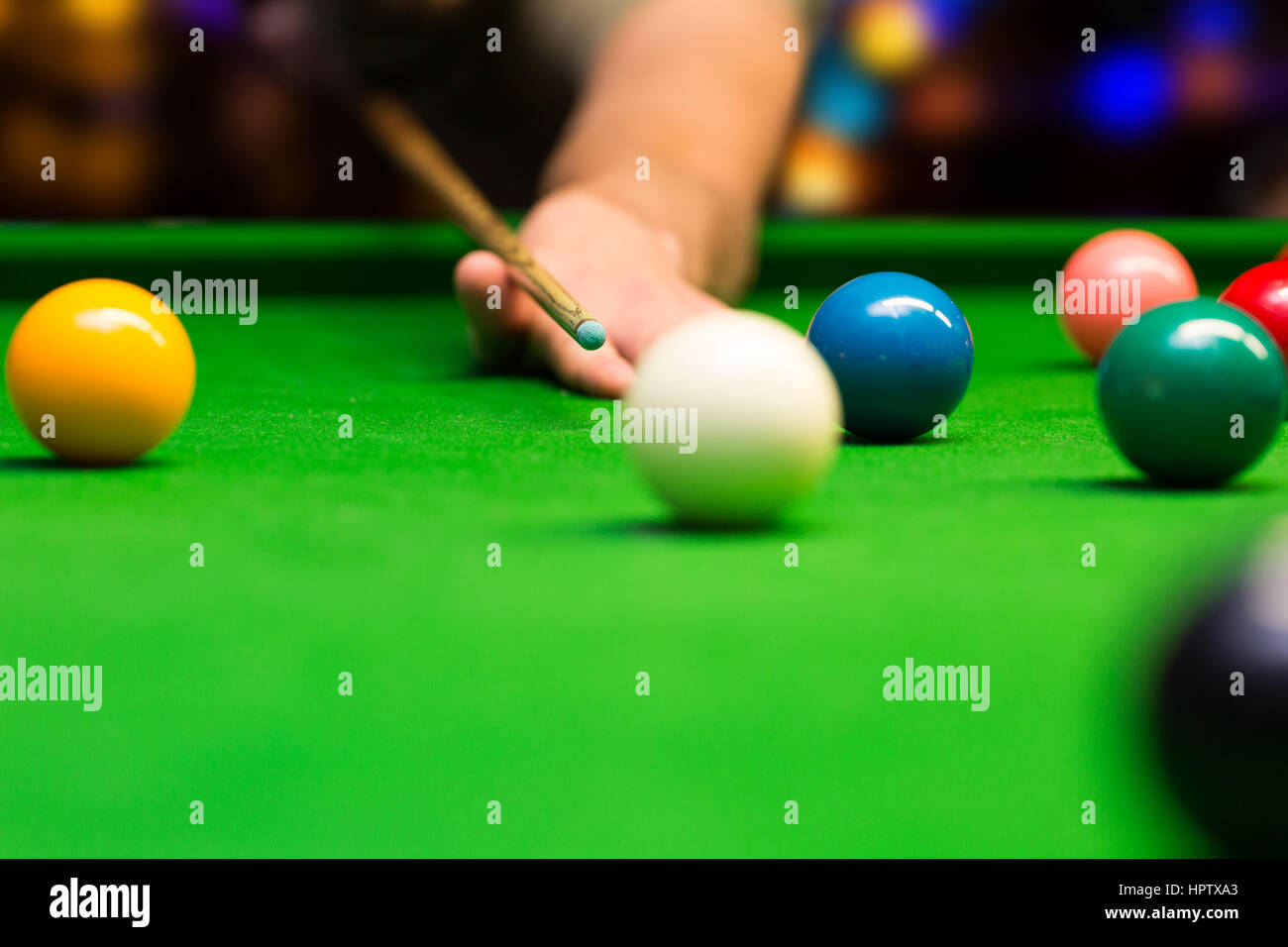 Bar Spiele - snooker Stockfoto