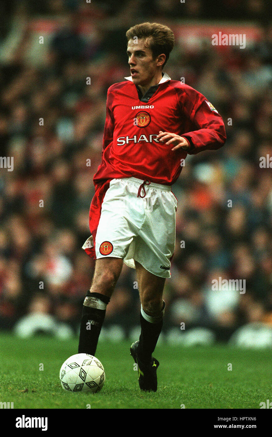 PHILIP NEVILLE MANCHESTER UNITED FC 1. Januar 1998 Stockfoto